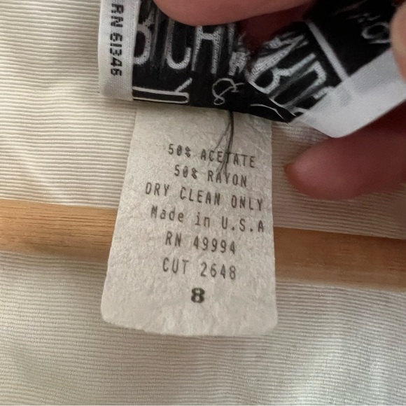 R&M Richards by Karen Kwong Ivory Lace Blazer Size 8 Whimsy Fairy Boho Romantic - Picture 6 of 6